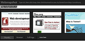 Web Snapshot Adobe AIR App