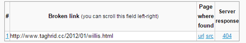 Locate and fix broken links