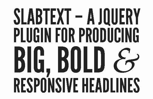 Slab Text Web Font jQuery Plugin